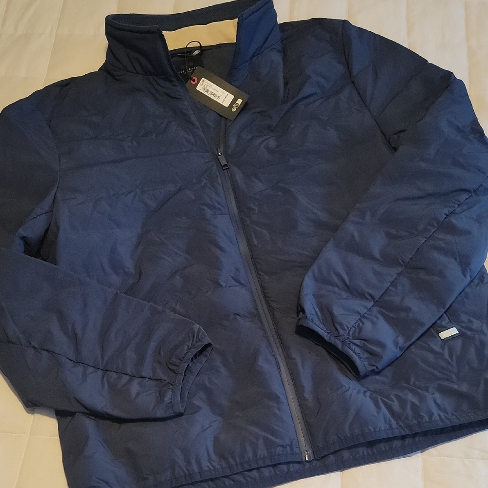 NWT Ted Baker Deep Blue Quilted Jacket